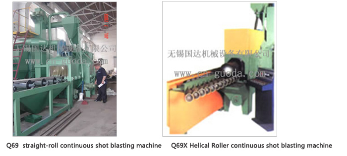 Q69 Series Roller continuous shot blasting machine