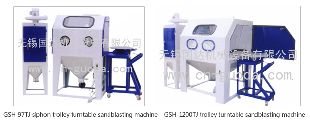 Trolley Blasting Machine with Rotary Plate