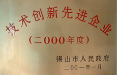 二零零零年度技术创新先进企业